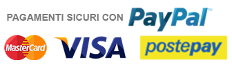 Paga on-line con carta di credito o con PayPal. È un sistema rapido, gratuito e sicuro.